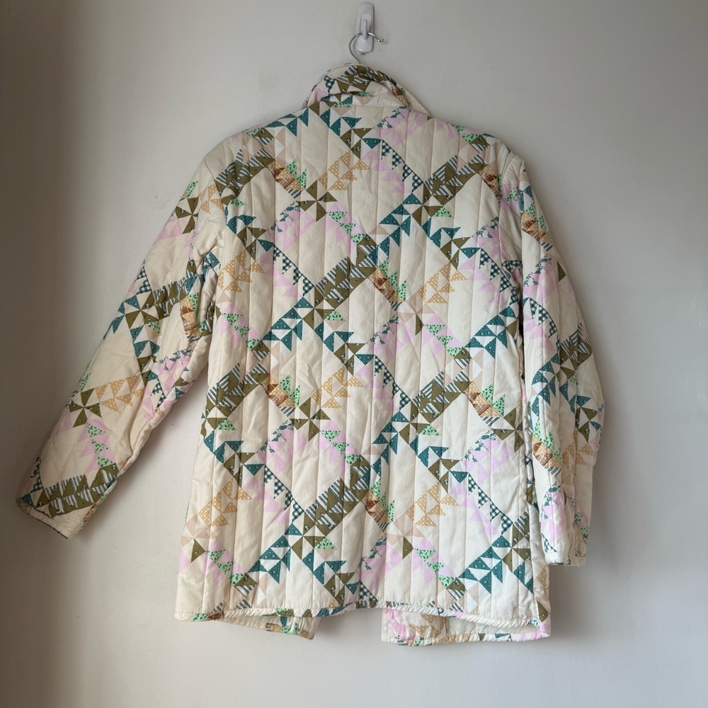 Universal Thread Patchwork Print Quilted Button F… - image 5